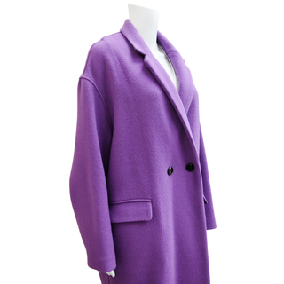 ISABEL MARANT | Ultra Violet Efegozi Wool-Blend Coat