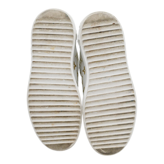 LOUIS VUITTON | Time Out White & Gold Monogram Sneakers