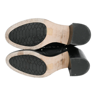 JIMMY CHOO | Hannah Studded Black Leather Booties