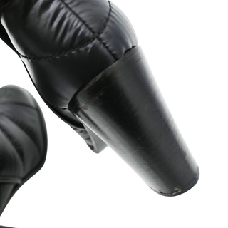 CHANEL | Black Nylon Quilted CC Booties