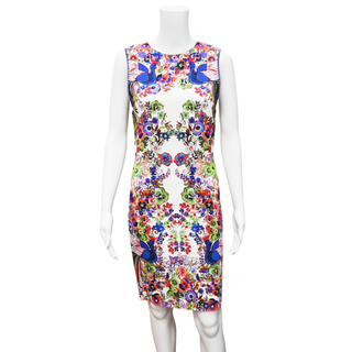 ROBERTO CAVALLI | Multicolored Floral Bodycon Dress