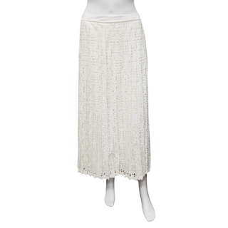 SEE BY CHLOE | Whisper White Floral Pleated Skirt