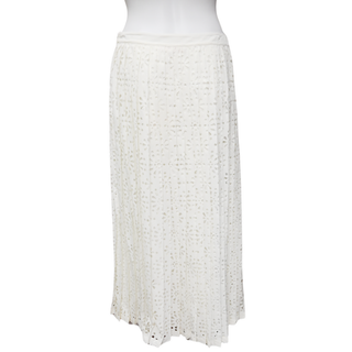 SEE BY CHLOE | Whisper White Floral Pleated Skirt
