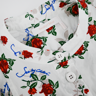 SEE BY CHLOE | Rose-Print Poplin Shirtdress