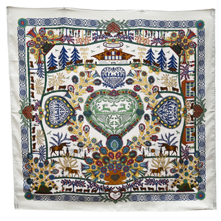 HERMES | Découpages Silk Square Scarf