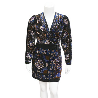 FARM RIO | Arabesque Mix Scarves Wrap Mini Dress