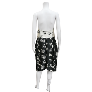 LELA ROSE | Floral Strapless Mini Dress