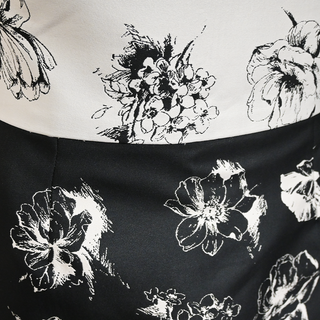 LELA ROSE | Floral Strapless Mini Dress