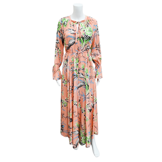 DVF | Avalon Hyacinth Floral Silk Maxi Dress
