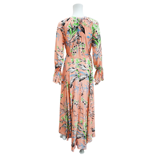 DVF | Avalon Hyacinth Floral Silk Maxi Dress