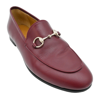 GUCCI | Jordaan Burgundy Leather Horsebit Loafers