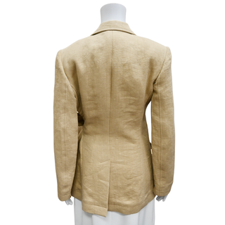 CHLOE | Corduroy-Effect Linen Wrap Blazer