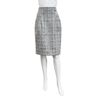 CHANEL | Gray Fantasy Tweed Skirt