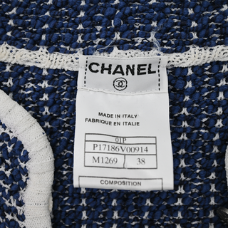 CHANEL | Blue Crochet Knit Sweater