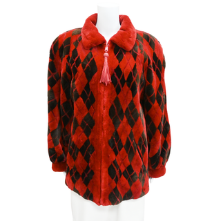 OSCAR DE LA RENTA | Diamond Fur & Leather Reversible Coat