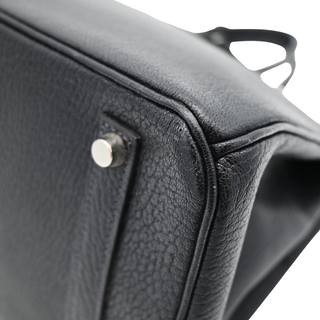 HERMES | Midnight Navy Bi-Color Leather Birkin 35 Bag