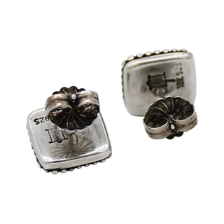 JOHN HARDY | Two-Tone Dot Square Stud Earrings