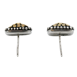 JOHN HARDY | Two-Tone Dot Square Stud Earrings