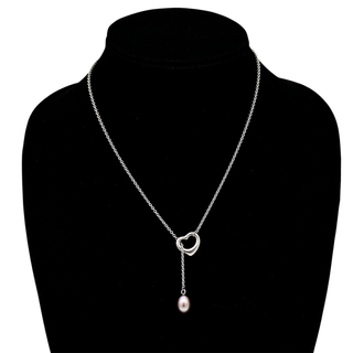 Tiffany and Co | Open Heart Pearl Lariat Necklace