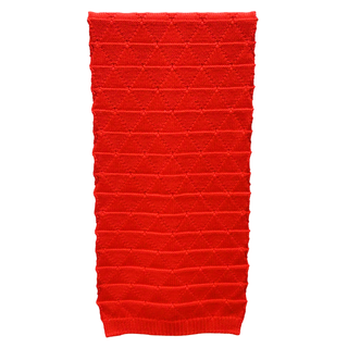 BOTTEGA VENETA | Single Crochet Knit Red Wool Scarf