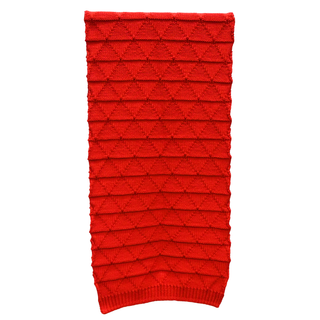 BOTTEGA VENETA | Single Crochet Knit Red Wool Scarf