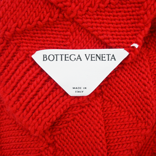 BOTTEGA VENETA | Single Crochet Knit Red Wool Scarf