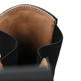 BOTTEGA VENETA | Black Leather Modern Western Bootie