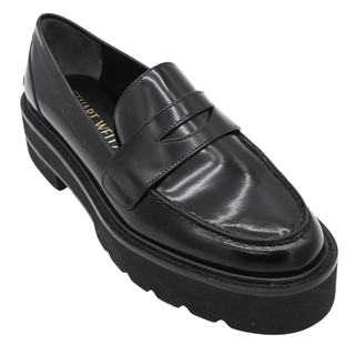STUART WEITZMAN | Ultralift Black Leather Loafers