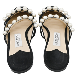 JIMMY CHOO | Amaya Pearly Suede Flats
