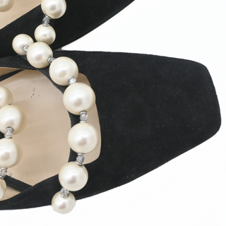 JIMMY CHOO | Amaya Pearly Suede Flats