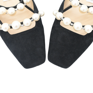 JIMMY CHOO | Amaya Pearly Suede Flats