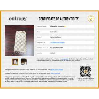 LOUIS VUITTON | Damier Azure Etui Lunettes Glasses Case