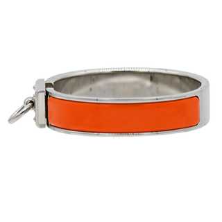 HERMES | Narrow Orange Clic Anneau Bracelet