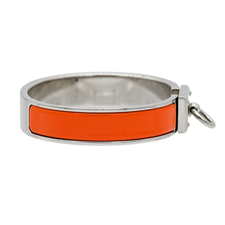 HERMES | Narrow Orange Clic Anneau Bracelet