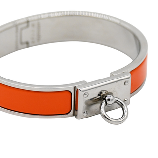HERMES | Narrow Orange Clic Anneau Bracelet