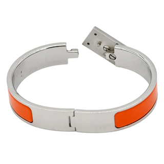 HERMES | Narrow Orange Clic Anneau Bracelet