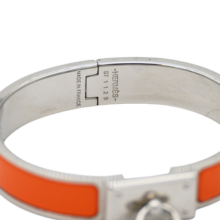 HERMES | Narrow Orange Clic Anneau Bracelet