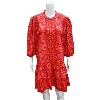 FARM RIO | Olivia Red Floral Mini Dress