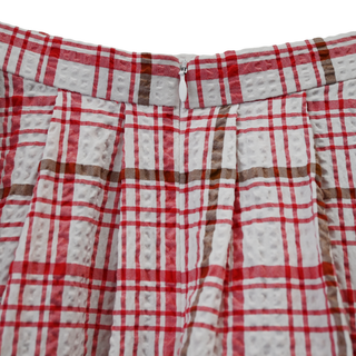 ROSIE ASSOULIN | I Sheer Right Through You Plaid Midi Skirt