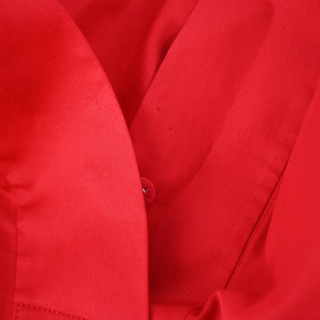 KHAITE | Suzanne Red Cotton Poplin Blouse