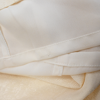 SALLY LAPOINTE | Ivory Snake Effect Wide Leg Pants