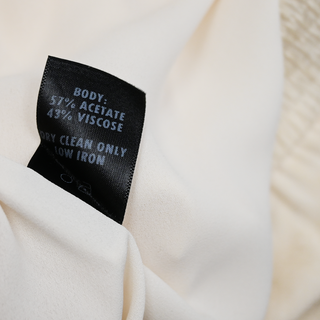 SALLY LAPOINTE | Ivory Snake Effect Wide Leg Pants
