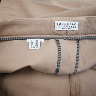 BRUNELLO CUCINELLI | Tan Skinny-Leg Pants