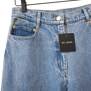 ST JOHN | Jolie Wide Leg Denim Jeans