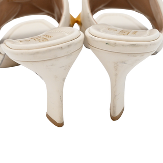 VALENTINO | Ivory Roman Stud Heeled Mules