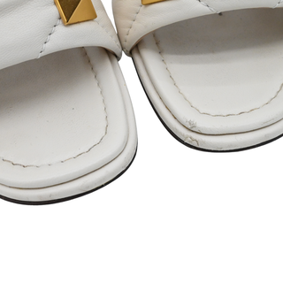 VALENTINO | Ivory Roman Stud Heeled Mules