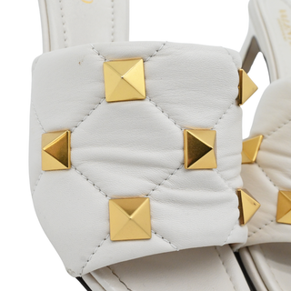 VALENTINO | Ivory Roman Stud Heeled Mules