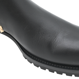 VALENTINO | Black Leather Rockstud Ankle Booties