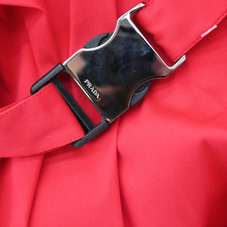 PRADA | Raspberry Cotton Blend Shirt Dress