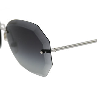 CHANEL | Geometric Faceted Rimless Sunglasses